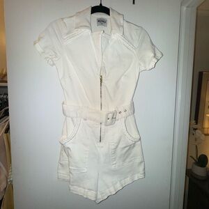 Show Me Your Mumu Outlaw Romper in color Pearly White